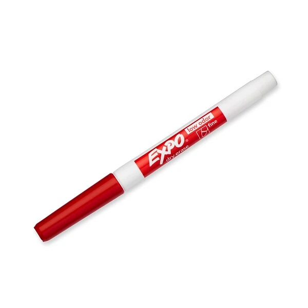 Expo Dry Erase Markers, Fine Tip, Red, 12/Pack (86002) 2 Expo Dry Erase Markers, Fine Tip, Red, 12/Pack (86002) - Image 2