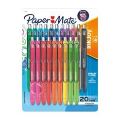 Paper Mate InkJoy Retractable Gel Pen, Medium Point, Assorted Ink, 20/Pack (1951718)