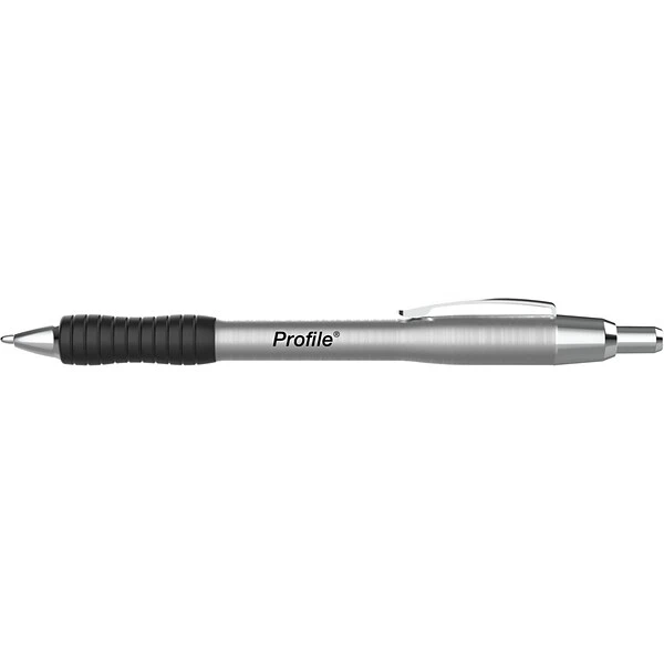 Paper Mate Profile Metal Barrel Ballpoint Pen, Medium Point, Black Ink, 2/Pack (2130513) 1 Paper Mate Profile Metal Barrel Ballpoint Pen, Medium Point, Black Ink, 2/Pack (2130513)