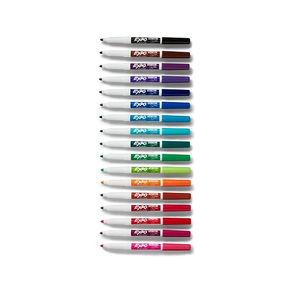 Expo Dry Erase Markers, Fine Tip, Assorted, 36/Pack (2138424) 2 Expo Dry Erase Markers, Fine Tip, Assorted, 36/Pack (2138424) - Image 2