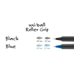 Uni-ball Uniball Roller Grip Rollerball Pens, Fine Point, 0.7mm, Black Ink, Dozen (60708) -Sharpie || Pentel || Bic Shop sp126688189 s7