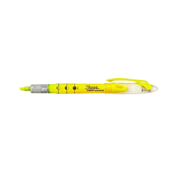 Sharpie Liquid Highlighter, Chisel Tip, Yellow, Dozen (1754463) 4 Sharpie Liquid Highlighter, Chisel Tip, Yellow, Dozen (1754463) - Image 4