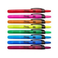 Sharpie Retractable Highlighter, Chisel Tip, Assorted, 8/Pack (28101) -Sharpie || Pentel || Bic Shop sp131139042 s7