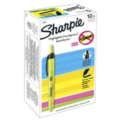 Sharpie Retractable Highlighter, Chisel Tip, Yellow, Dozen (28025) 9 Sharpie Retractable Highlighter, Chisel Tip, Yellow, Dozen (28025) -Sharpie || Pentel || Bic Shop sp131139188 s7