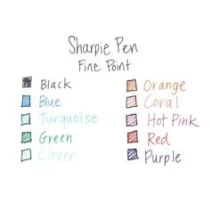 Sharpie Felt Pen, Fine Point, Assorted Ink, Dozen (1802226) -Sharpie || Pentel || Bic Shop sp131140738 s7