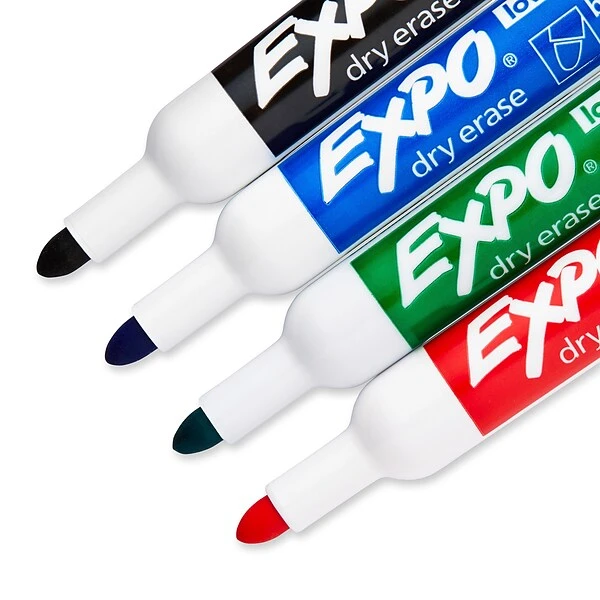 Expo Dry Erase Markers, Bullet Tip, Assorted, 4/Pack (2081760) 2 Expo Dry Erase Markers, Bullet Tip, Assorted, 4/Pack (2081760) - Image 2