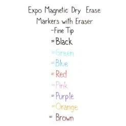 Expo Magnetic Dry Erase Markers, Fine Tip, Assorted, 8/Pack (1944748) -Sharpie || Pentel || Bic Shop sp131760769 s7