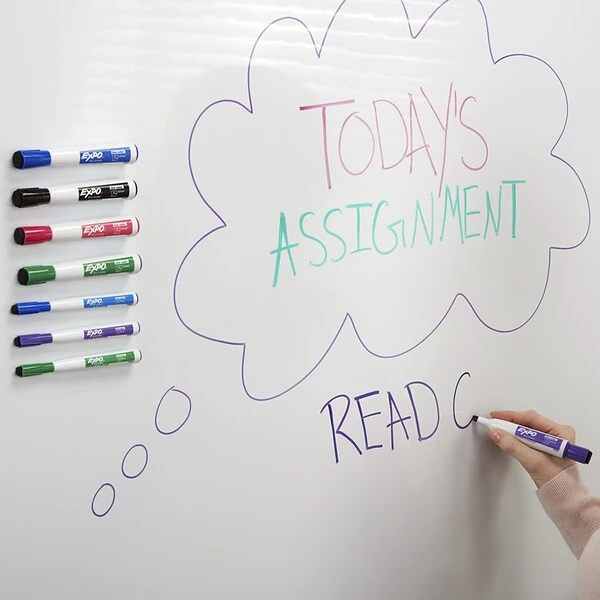 Expo Magnetic Dry Erase Markers With Eraser, Chisel Tip, Assorted, 4/Pack (1944728) 2 Expo Magnetic Dry Erase Markers With Eraser, Chisel Tip, Assorted, 4/Pack (1944728) - Image 2