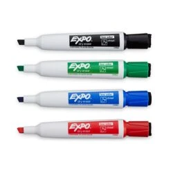 Expo Magnetic Dry Erase Markers With Eraser, Chisel Tip, Assorted, 4/Pack (1944728) 8 Expo Magnetic Dry Erase Markers With Eraser, Chisel Tip, Assorted, 4/Pack (1944728) -Sharpie || Pentel || Bic Shop sp131760872 s7