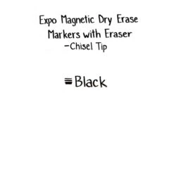 Expo Magnetic Dry Erase Markers, Chisel Tip, Black, 4/Pack (1944729) -Sharpie || Pentel || Bic Shop sp131760881 s7