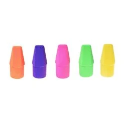 Moon Products Eraser Caps, Bright Colors, 144 Per Pack, 5 Packs (JRM826-5)