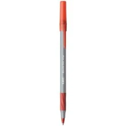 BIC Round Stic Grip Xtra Comfort Ballpoint Pens, Medium Point, Red Ink, Dozen (13889) -Sharpie || Pentel || Bic Shop sp149495205 s7