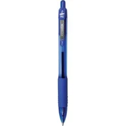 Zebra Z-Grip Retractable Ballpoint Pen, Fine Point, Blue Ink, Dozen (23920)