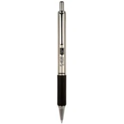 Zebra F-402 Retractable Ballpoint Pen, Fine Point, Black Ink, 2/Pack (29212)