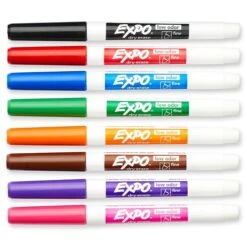 Expo Dry Erase Markers, Fine Tip, Assorted, 8/Pack (86601) 13 Expo Dry Erase Markers, Fine Tip, Assorted, 8/Pack (86601) -Sharpie || Pentel || Bic Shop sp155561503 s7