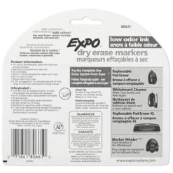 Expo Dry Erase Markers, Chisel Tip, Black, 4/Pack (80661) -Sharpie || Pentel || Bic Shop sp161387734 s7