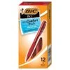 BIC BU3 Retractable Ballpoint Pens, Medium Point, Red Ink, Dozen (BU311RED)
