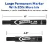 Avery Marks-A-Lot Permanent Marker, Chisel Tip, Black (08888)