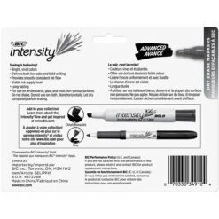 BIC Intensity Advanced Dry Erase Markers, Bullet Tip, Assorted, 4/Pack (GELIPP41AST)