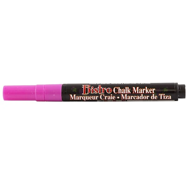 Marvy Uchida® Fine Point Erasable Chalk Markers, Hot Pink, 2/Pack (526482HPa) 2 Marvy Uchida® Fine Point Erasable Chalk Markers, Hot Pink, 2/Pack (526482HPa) - Image 2