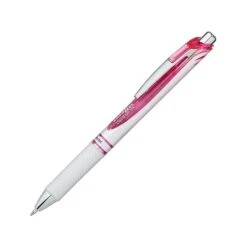 Pentel EnerGel Pearl Deluxe RTX Retractable Gel Pens, Medium Point, Pink Ink, Dozen (BL77PW-P)
