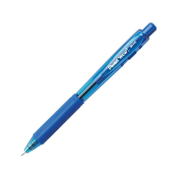 Pentel WOW! Retractable Ballpoint Pens, Medium Point, Blue Ink, 18 Pack (BK440BP18C) 1 Pentel WOW! Retractable Ballpoint Pens, Medium Point, Blue Ink, 18 Pack (BK440BP18C)