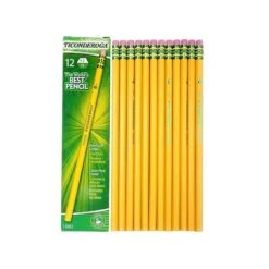 Dixon The World's Best Pencil Wooden Pencil, 2.2mm, #3 Hard Lead, Dozen (13883)