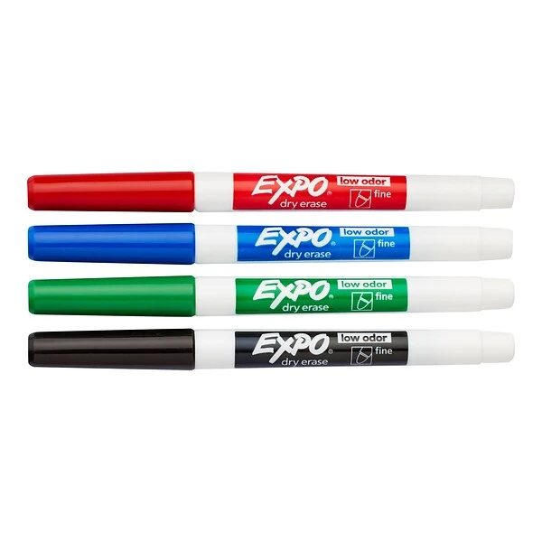 Expo Dry Erase Starter Set, Fine Tip, Assorted, 5/Pack (80675) 1 Expo Dry Erase Starter Set, Fine Tip, Assorted, 5/Pack (80675)