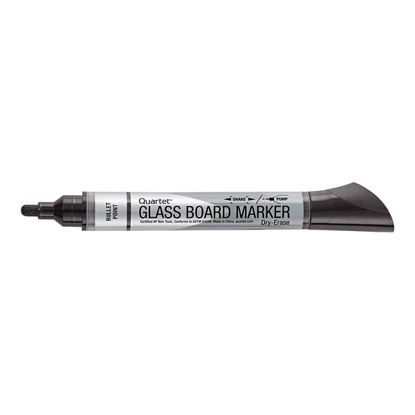 Quartet Glass Board Dry Erase Markers, Bullet Tip, Assorted, 4/Pack (79552) 2 Quartet Glass Board Dry Erase Markers, Bullet Tip, Assorted, 4/Pack (79552) - Image 2