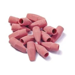 Dixon Wedge Cap Erasers, Pink, 144/Box (34500)