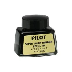 Sharpie || Pentel || Bic Shop 22 Pilot Super Color Permanent Marker Bottled Ink Refill, Black Ink (43500)