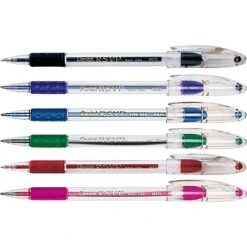 Pentel R.S.V.P. Ballpoint Pens, Medium Point, Assorted Color Ink, Dozen (BK91PC12M)