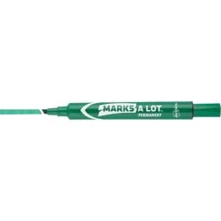 Avery Marks-A-Lot Large Desk-Style Permanent Markers, Chisel Tip, Green, 12/Pack (08885)