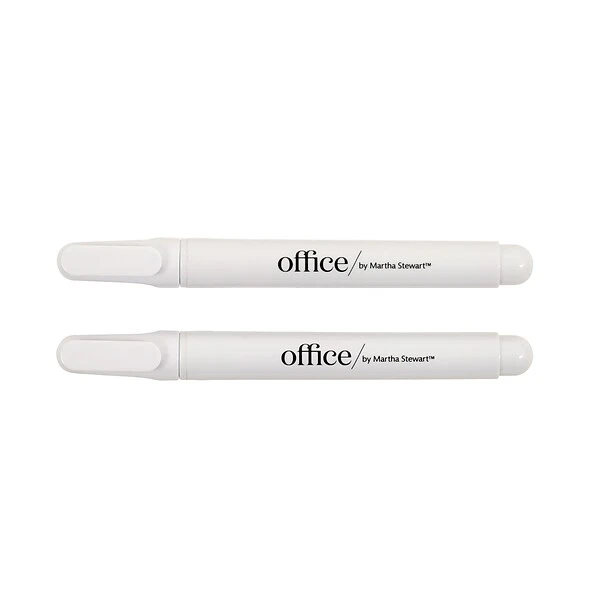 Office By Martha Stewart™ Liquid Chalk Markers, 2 Pack, White (28647) 1 Office By Martha Stewart™ Liquid Chalk Markers, 2 Pack, White (28647)