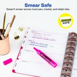 Avery Hi-Liter Tank Highlighters, Chisel, Pink, Dozen (24010)