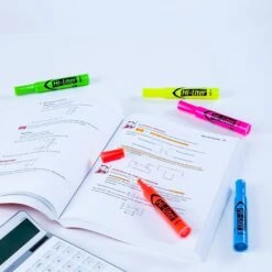 Avery HI-LITER The Original Tank Highlighters, Chisel, Assorted Fluorescent, 12/Set (98034) -Sharpie || Pentel || Bic Shop sp60783423 s7
