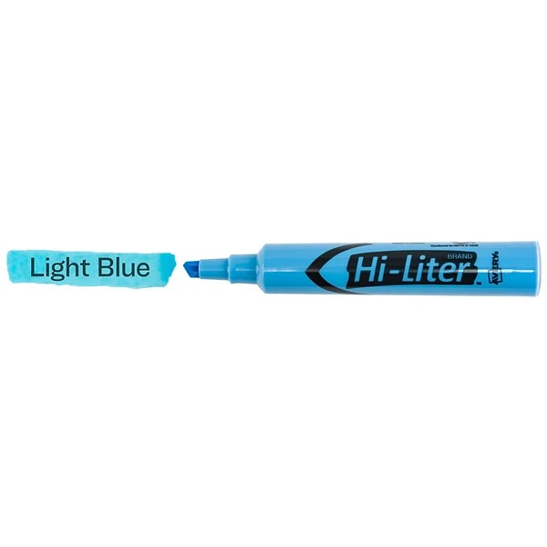 Avery Hi-Liter Tank Highlighters, Chisel Tip, Blue, Dozen (07746) 7 Avery Hi-Liter Tank Highlighters, Chisel Tip, Blue, Dozen (07746) - Image 7