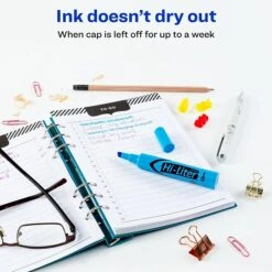 Avery Hi-Liter Desk Style Highlighters, Chisel Tip, Blue, Dozen (24016) 11 Avery Hi-Liter Desk Style Highlighters, Chisel Tip, Blue, Dozen (24016) -Sharpie || Pentel || Bic Shop sp60783451 s7